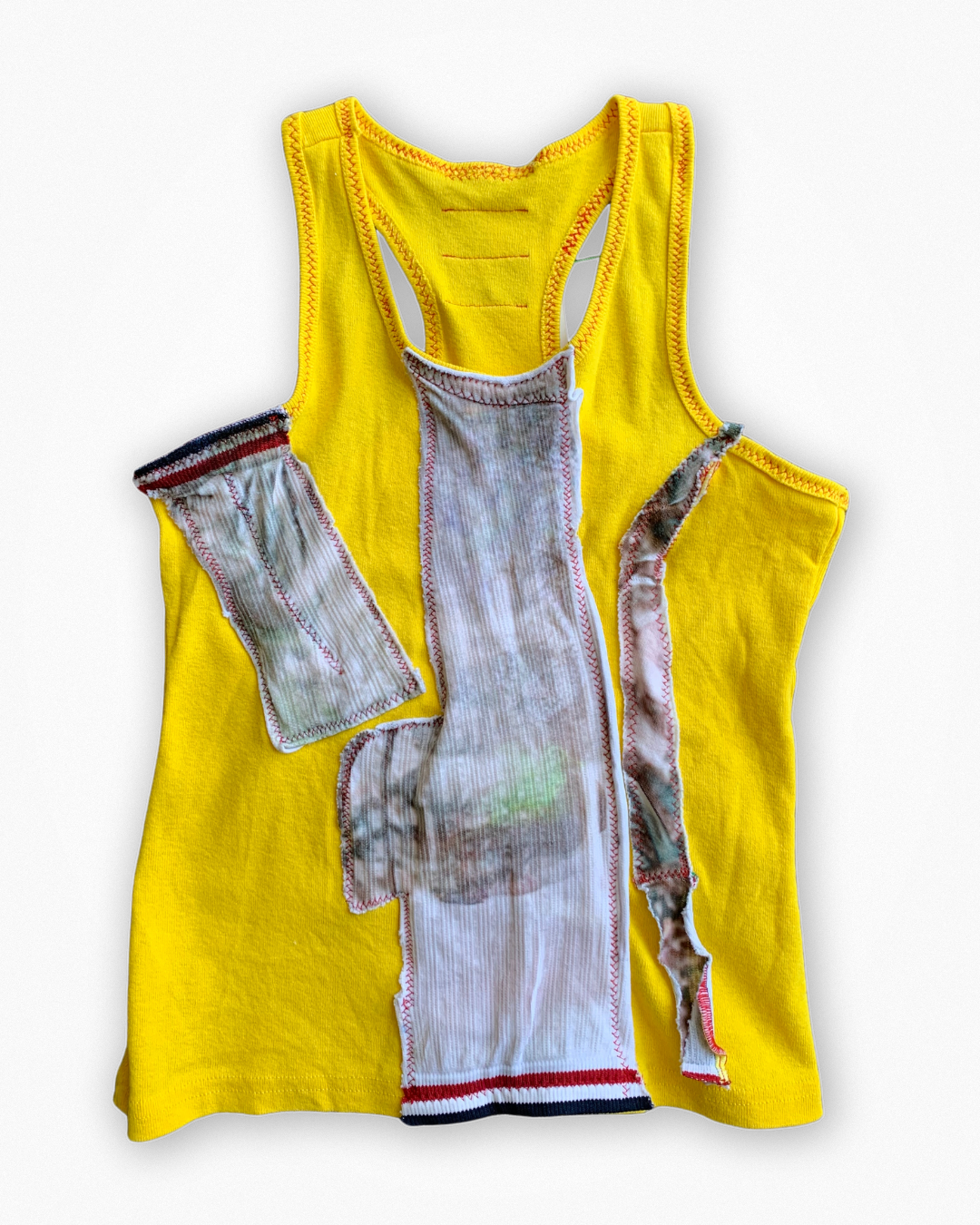 Tank Top Mix-media amarillo 02
